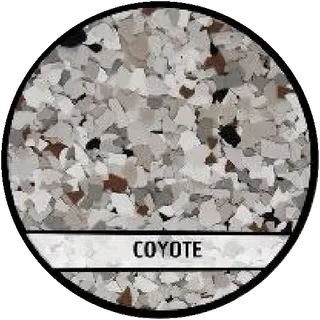 Coyote epoxy flake blend