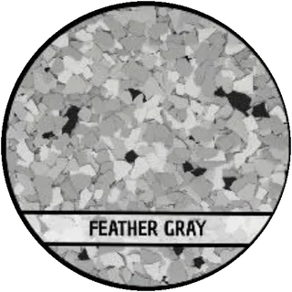 Feather Gray epoxy flake blend