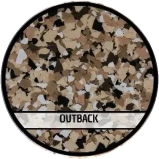 Outback epoxy flake blend