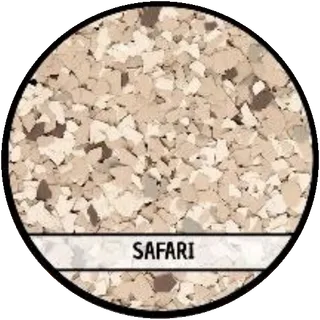 Safari epoxy flake blend