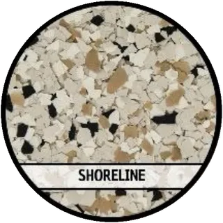Shoreline epoxy flake blend