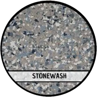 Stonewash epoxy flake blend